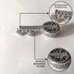 999 Silver Coated Veena Showpiece on Elegant Base - Image 4