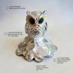 Lakshmi coined Owl | 999 pure silver coating - Image 2