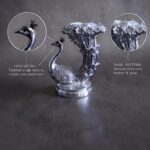 Peacock With Diya Holder | 999 Pure Silver Coated - Image 3