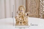 Saraswati ji playing veena | 999 pure silver coated - Image 2