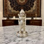 Silfig 999 Pure Silver-Coated Ram Lalla Idol | Premium Balak Ram Statue with Bow & Arrow for Home Temple & Luxury Gifting