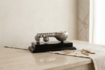 999 Silver Coated Veena Showpiece on Elegant Base - Image 2