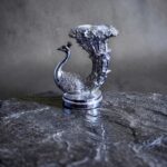 Peacock With Diya Holder | 999 Pure Silver Coated - Image 4