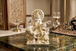 Saraswati ji playing veena | 999 pure silver coated - Image 6