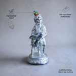 Krishna with cow | 999 pure Silver Coating - Image 5