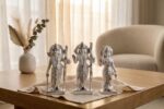 Silfig 999 Pure Silver-Coated Ram Darbar Idol Set | Premium Ram, Lakshman & Sita Parivar Murti for Home Temple & Luxury Gifting - Image 3