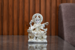 Saraswati ji playing veena | 999 pure silver coated - Image 4