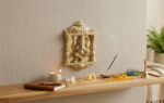Lord Ganesha Wall Hanging ( Ganesh Jharokha) | 999 Pure Silver Coating