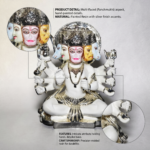 Panchmukhi Hanuman | 999 Pure Silver Coated - Image 7