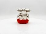 999 Silver Coated Ganesha Idol in Orange Dhoti for Home Decor – 6.5 cm - Image 5