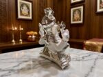 Silfig Premium 999 Pure Silver-Coated Lord Ganesha Idol with Royal Turban– Vinayaka Statue for Luxury Home Decor, Festive Gifting, and Vastu - Image 7