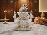 Silfig Premium 999 Pure Silver-Coated Lord Ganesha Idol with Royal Turban– Vinayaka Statue for Luxury Home Decor, Festive Gifting, and Vastu - Image 8