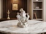 Silfig Premium 999 Pure Silver-Coated Lord Ganesha Idol with Royal Turban– Vinayaka Statue for Luxury Home Decor, Festive Gifting, and Vastu - Image 9