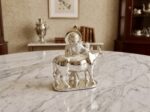 Luxury Silver Krishna with Kamadhenu Cow Idol – Elegant Marble Table Decor, Handcrafted Laddu Gopal Statue for Home Mandir, Spiritual - Image 5