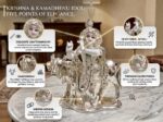 Luxury Silver Krishna with Kamadhenu Cow Idol – Elegant Marble Table Decor, Handcrafted Laddu Gopal Statue for Home Mandir, Spiritual - Image 6