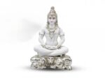 Silver Coated Meditating Shiva Statue - Lord Shiva Idol for Home Temple Mandir, Vastu Shastra Decor, Luxury Spiritual Figurine Gift, 26 cm - Image 8