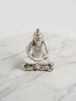 Silver Coated Meditating Shiva Statue - Lord Shiva Idol for Home Temple Mandir, Vastu Shastra Decor, Luxury Spiritual Figurine Gift, 26 cm - Image 7