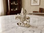 Luxury Silver Krishna with Kamadhenu Cow Idol – Elegant Marble Table Decor, Handcrafted Laddu Gopal Statue for Home Mandir, Spiritual - Image 7
