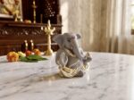 Silver Ganesha Idol, Modern Lord Ganpati Murti, Home Decor, Vastu, Handcrafted Figurine - Image 8