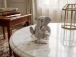 Silver Ganesha Idol, Modern Lord Ganpati Murti, Home Decor, Vastu, Handcrafted Figurine - Image 2
